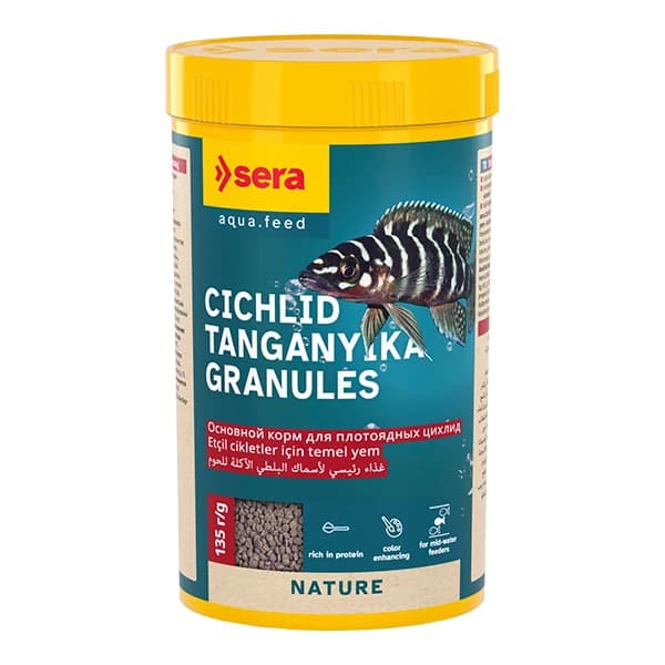 Ürün görseli: Sera Cichlid Tanganyika Granules 250ml 135gr