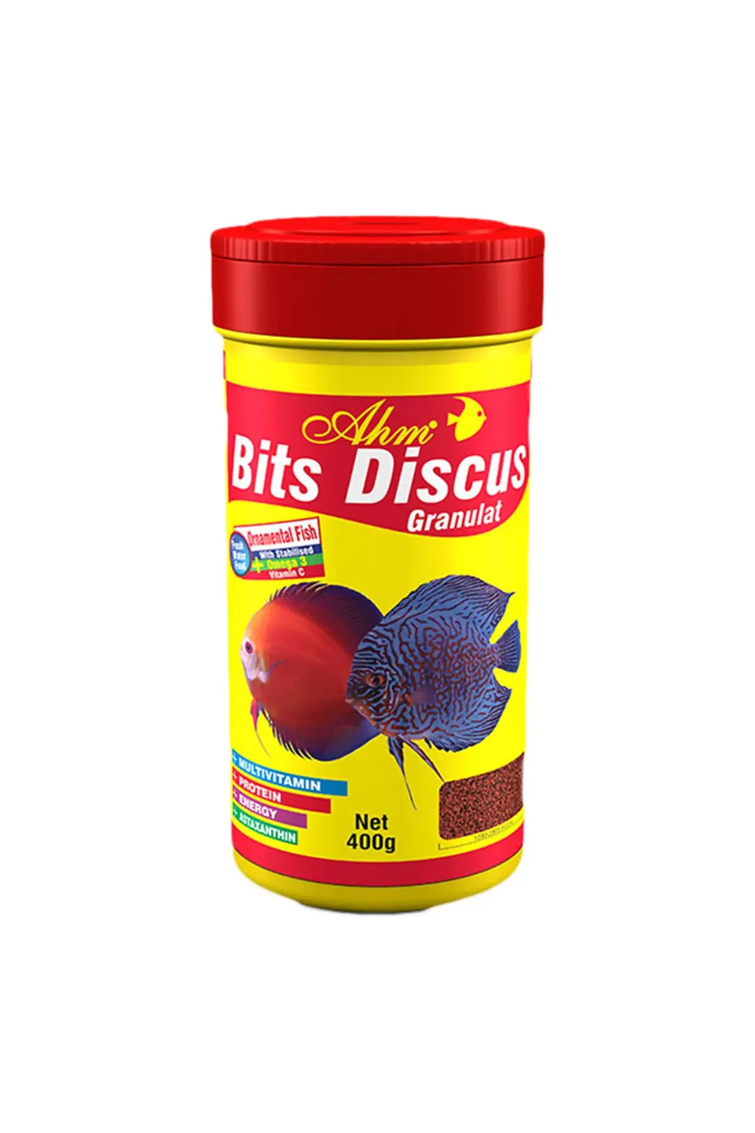 Ürün görseli: Ahm Bits Discus Granulat 100 ml Balık Yemi