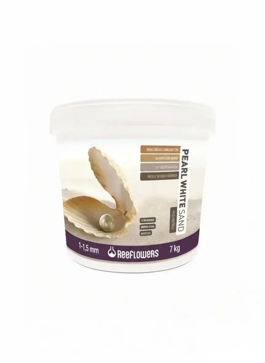 Ürün görseli: ReeFlowers Pearl White Sand Akvaryum Kumu (1-1,5 Mm) 7 Kg PWS7K1