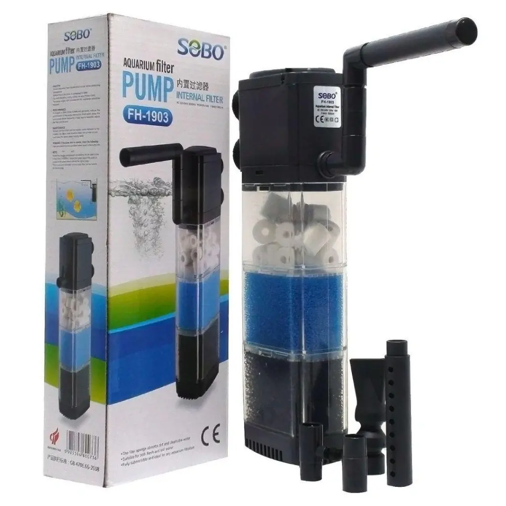 Ürün görseli: Sobo FH-1903 1500 lt/h 19 W Akvaryum İç Filtre