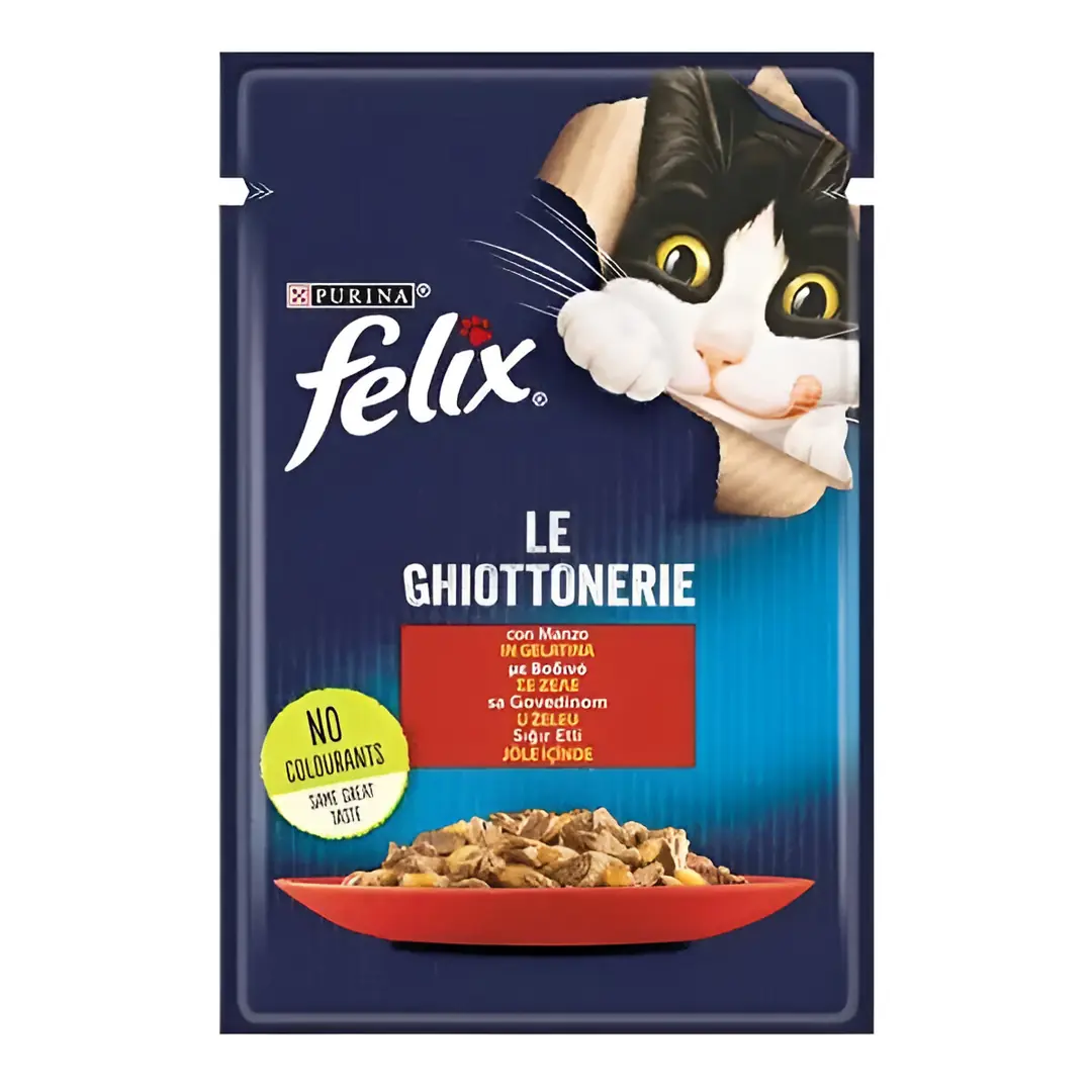 Ürün görseli: Felix Sığır Etli Yetişkin Kedi Konservesi 85gr
