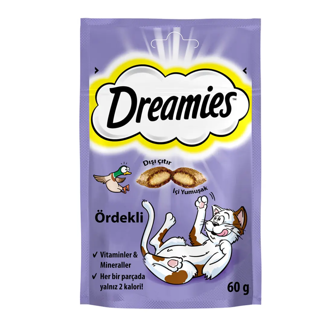Ürün görseli: Dreamies Ördekli 60 gr 6'lı Kedi Ödül Maması