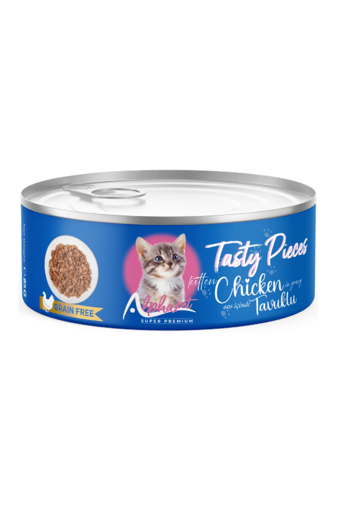 Ürün görseli: Alpha Pet Yavru Kedi Soslu Gourmet Tavuk Etli 100 Gr. 24'lü