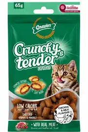 Gnawlers Crunchy Tavuklu ve Sütlü Prebiotik Destekli Kedi Ödül Maması 65gr
