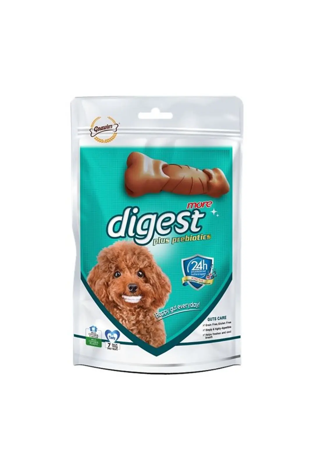 Ürün görseli: Gnawlers Digest Prebiyotik Destekli Köpek Ödül Maması 105gr 7.5cm [7'li]