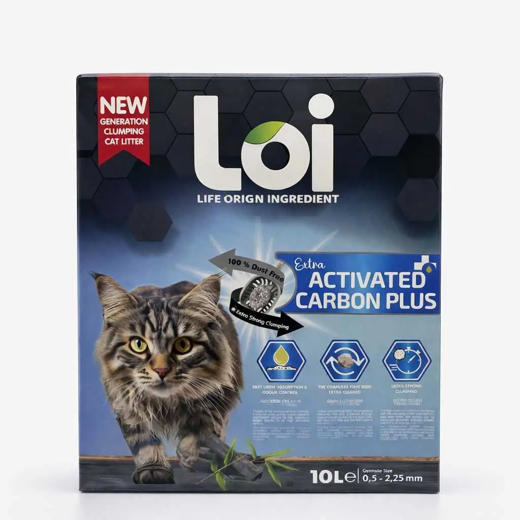 Ürün görseli: Loi Extra Active Carbon 10 lt Bentonit Kedi Kumu