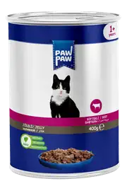 PawPaw Sığır Etli Chunk Kedi Konserve 400 G 12'li