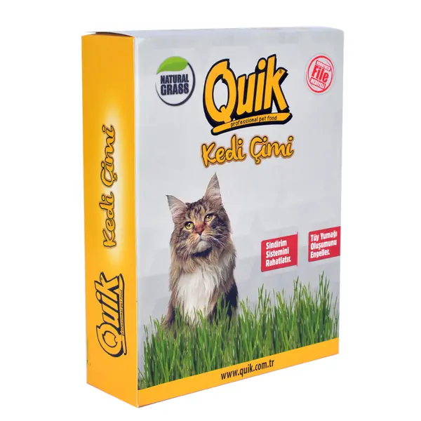 Ürün görseli: Quik Doğal Kedi Çimi (Fileli) 