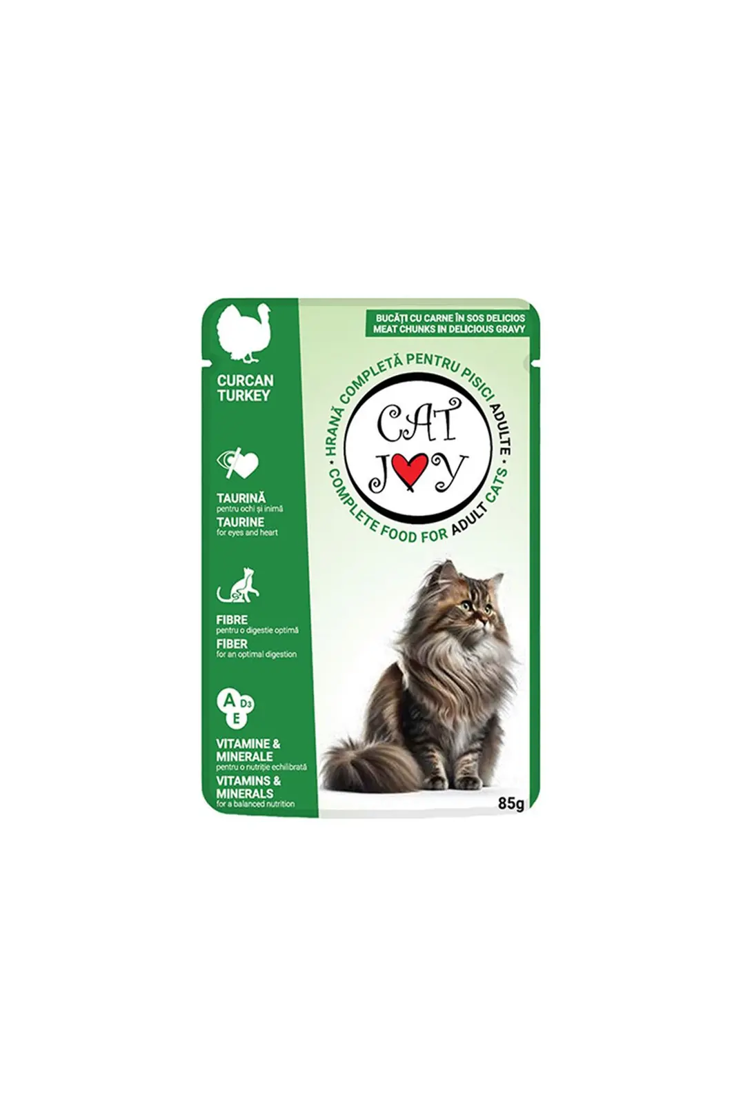 Ürün görseli: Cat Joy Hindili Yetişkin Kedi Konservesi 85gr 24'lü