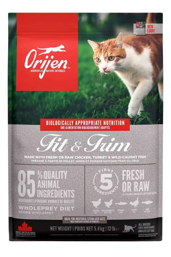 Ürün görseli: Orijen Fit & Trim Light 5.4 kg Tahılsız Yetişkin Kedi Maması