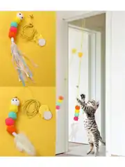 Elastik Kendinden Yapışkanlı Kedi Oyun Oltası
