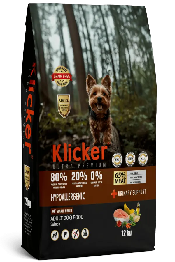 Ürün görseli: Klicker Somonlu Mini Irk Yetişkin Köpek Maması 12 kg