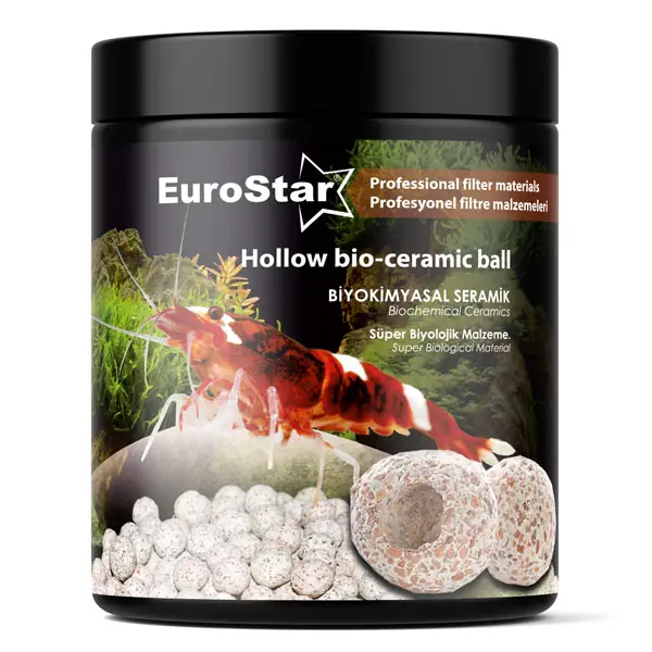 Ürün görseli: Eurostar Hollow Bio Balls Biolojik Filtre Malzemesi 1Lt