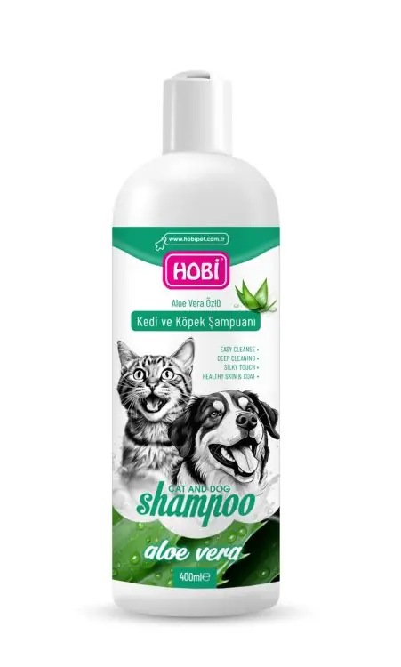 Ürün görseli: Hobi Aloe Vera Özlü Kedi ve Köpek Şampuanı 400ml