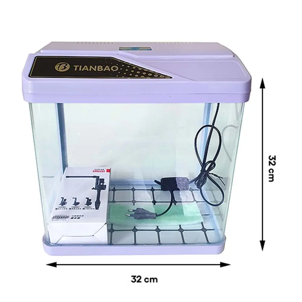Ürün görseli: TIANBAO LN-320 SUMPLU AKVARYUM 32 CM FULL SET IŞIKLI FİLTRELİ İTHAL