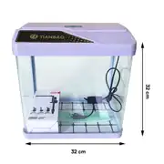 TIANBAO LN-320 SUMPLU AKVARYUM 32 CM FULL SET IŞIKLI FİLTRELİ İTHAL