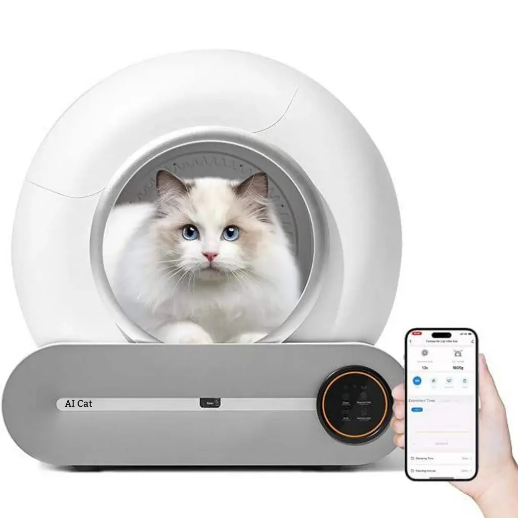 Ürün görseli: AI Cat Akıllı Kedi Tuvaleti / Kum Kabı
