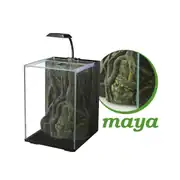 Nubios Nano Akvaryum Maya Dekorlu Siyah 20x22x29Cm