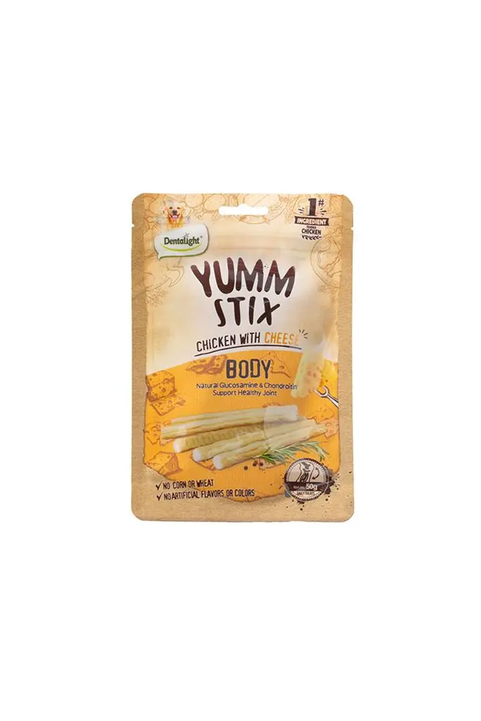 Ürün görseli: Dentalight Yumm Stick Body Chicken With Cheese 50g