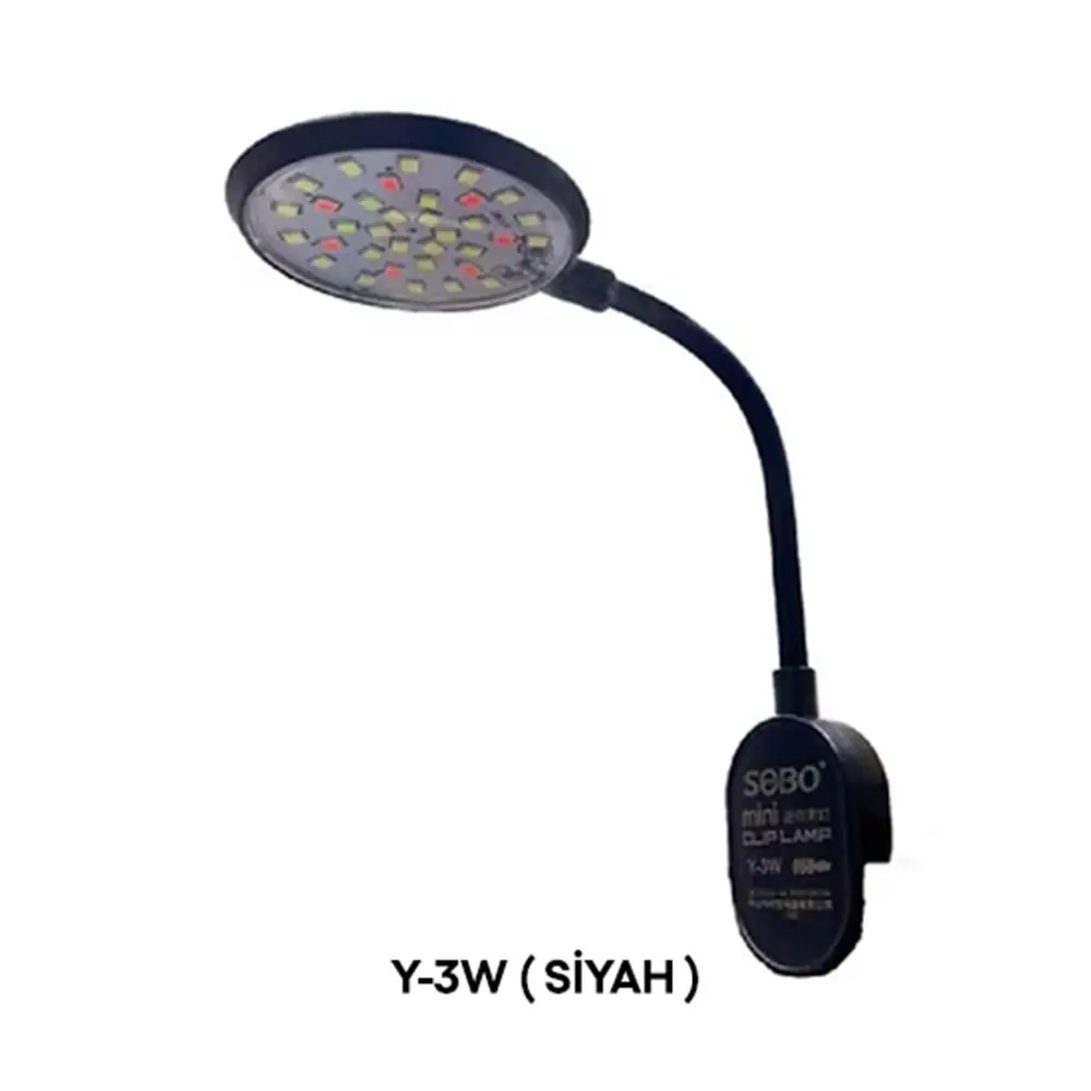 Ürün görseli: SOBO Y-3W ( BLACK ) USB MİNİ LAMBA SİYAH