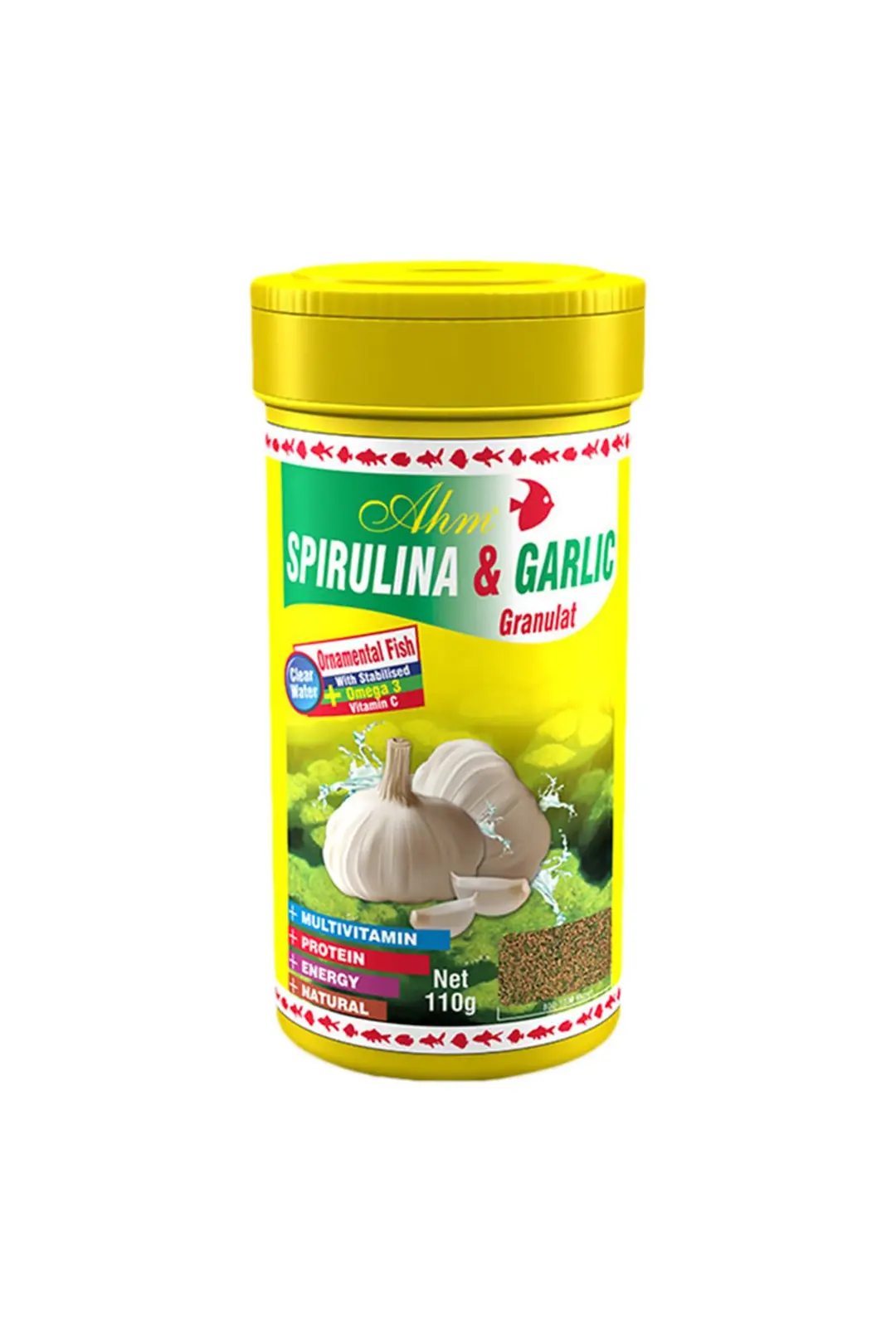 Ürün görseli: Ahm Spirulina Garlic Granulat 100 Ml