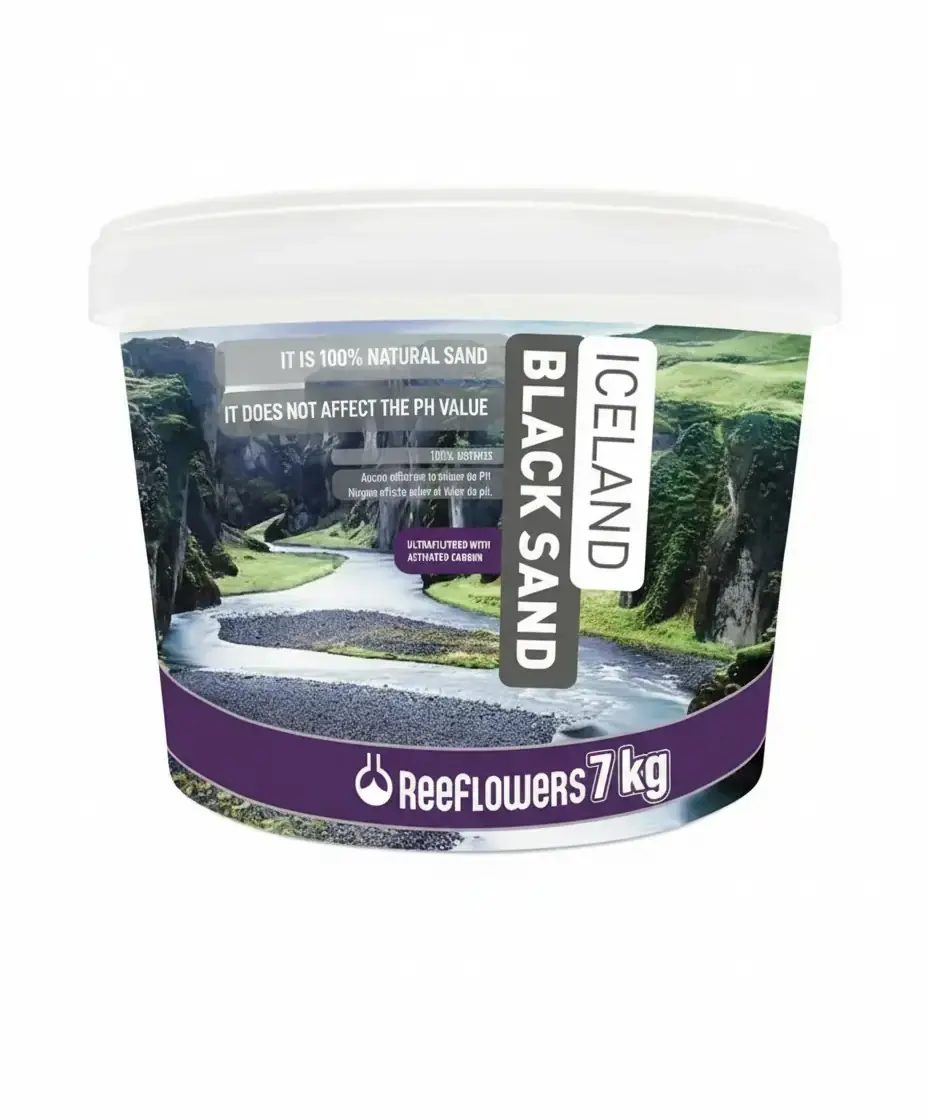 Ürün görseli: ReeFlowers Iceland Black Sand Akvaryum Kumu (3-5 Mm) 7 Kg