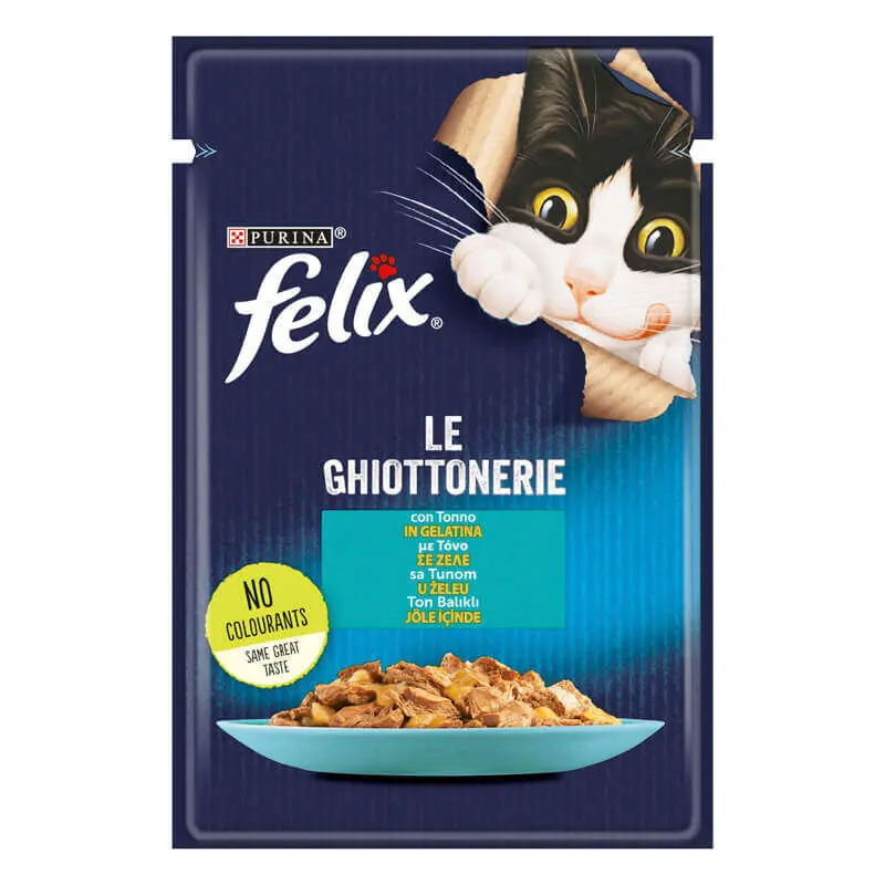 Ürün görseli: Felix Pouch Le Ghiottonerie Ton Balıklı Yaş Kedi Maması 85 Gr
